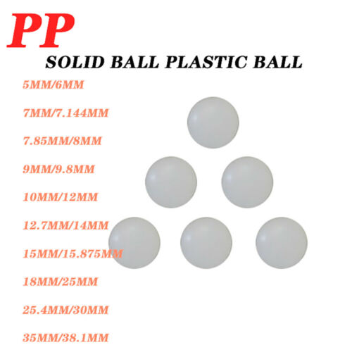 Solid PP Plastic Ball Roller Bottle Plastic Bead Density Ball D4-D38mm All Sizes