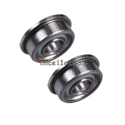 2PCS MF104ZZ 4x10x4 mm Metal Shielded Flanged PRECISION Ball Bearing
